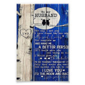 愛引用文夫ギフトアイディア夫誕生日 フォトプリント            (正面)