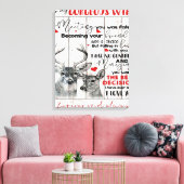 愛引用文妻誕生日妻カップル結婚ズ キャンバスプリント (インサイチュ (リビング))