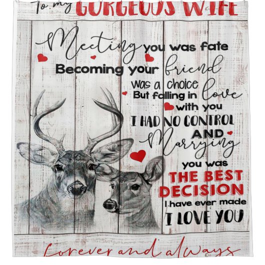 愛引用文妻誕生日妻カップル結婚ズ シャワーカーテン (正面)