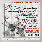 愛引用文妻誕生日妻カップル結婚ズ ポスター (正面)