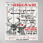 愛引用文妻誕生日妻カップル結婚ズ ポスター (正面)