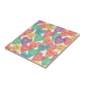 愛形の背景 タイル (側面)