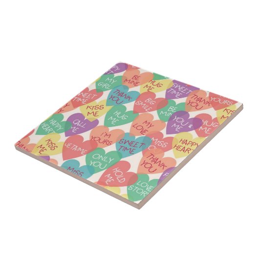 愛形の背景 タイル (側面)