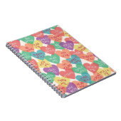 愛形の背景 ノートブック (右側)