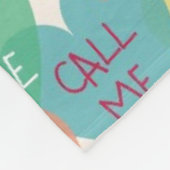 愛形の背景 フリースブランケット (角)