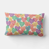 愛形の背景 ランバークッション (裏面)