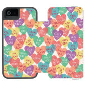 愛形の背景 INCIPIO iPhoneウォレットケース (フォリオ Open)