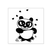 愛怒のための走顔パンダ ラバースタンプ (インプリント)
