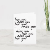 愛恋しく思して | スクリプカジュアルト考え・オブ・ユー カード (正面)