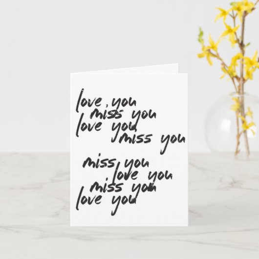 愛恋しく思して | スクリプカジュアルト考え・オブ・ユー カード (黄色い花)