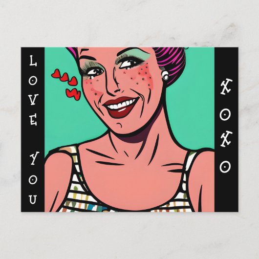 愛恋しく思する ポストカード (正面)