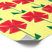 愛恋しく思のポスターのおもしろいの花が多い ポスター (角)