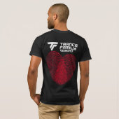 愛恍惚状態家族のロゴ + 背部の雄鹿 Tシャツ (裏面フル)