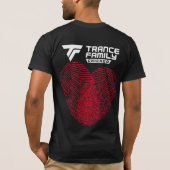 愛恍惚状態家族のロゴ + 背部の雄鹿 Tシャツ (裏面)