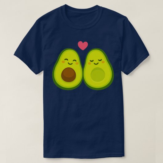 愛情あふれるアボカド Tシャツ (デザイン正面)