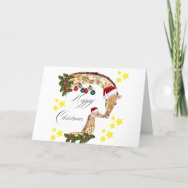 愛情あふれるキリン家族と一緒にクリスマス シーズンカード