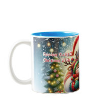 愛情あふれるクリスマスコーヒーカップ
