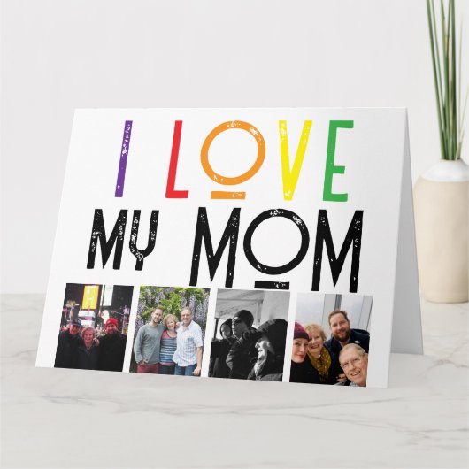 愛情あふれる母へのグリーティングカード カード (正面)