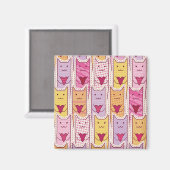 愛情あふれる猫たち マグネット (正面/裏面)