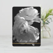 愛情ある思い出の中でバラ葬儀追悼式 招待状 (スタンド正面)