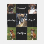愛情たっぷりのボクサー犬 フリース (正面)