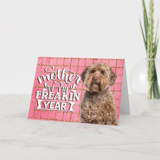 愛情たっぷりのラブラドゥードルより、母の日に贈る面白い犬の名言 シーズンカード (正面)