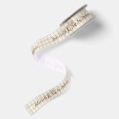 愛情たっぷりギンガムチェック オーダーメイド サテンリボン (裏面)