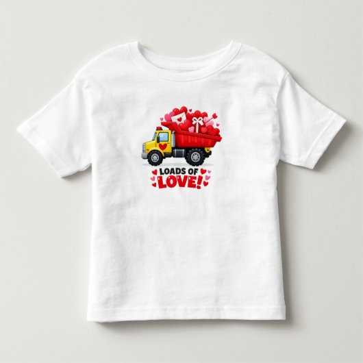 愛情たっぷりトラック トドラーTシャツ (正面)