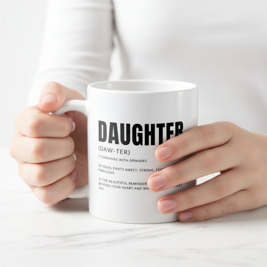 愛情たっぷり娘の定義 コーヒーマグカップ