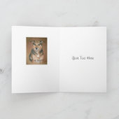 愛情とオリジナルの犬の悔やみや弔慰詩 カード (内部)