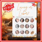 愛情と労働の赤ちゃんシャワーゲーム小さなカボチャ 招待状