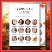 愛情と労働の赤ちゃんシャワーゲーム小さなカボチャ 招待状