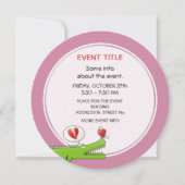 愛情に満ちたカエル 招待状 (裏面)