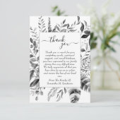 愛情に満ちた思い出で白黒の葬式 サンキューカード (スタンド正面)