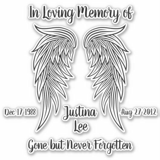 愛情に満ちた思い出で シール (正面)