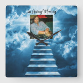 愛情に満ちた思い出で スクエア壁時計 (正面)