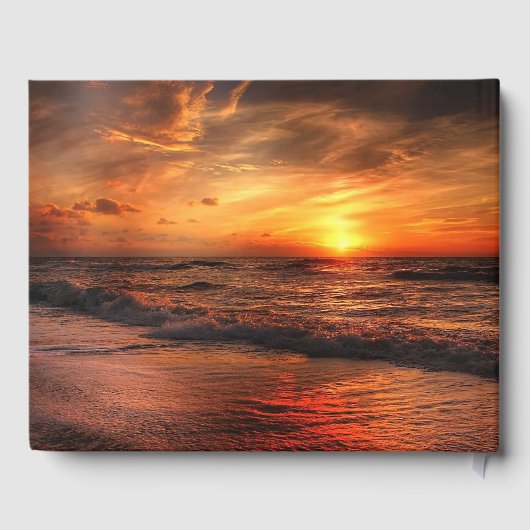 愛情に満ちた思い出で | ビーチサンセット葬儀記念 ゲストブック (裏面)