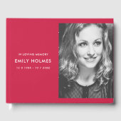 愛情に満ちた思い出で |ピンクフェミニンの記念写真 ゲストブック (正面)