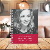 愛情に満ちた思い出で |ピンクフェミニンの記念写真 ノートブック