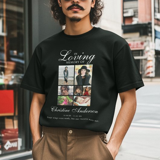 愛情に満ちた思い出で |フォトコラージュ記念碑 Tシャツ