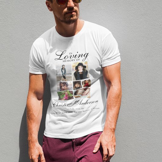 愛情に満ちた思い出で |フォトコラージュ記念碑 Tシャツ