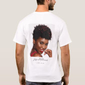 愛情に満ちた思い出で | フォトコラージュ | メモリアル Tシャツ (裏面)