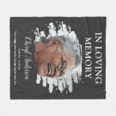 愛情に満ちた思い出で |フォトメモリアル フリースブランケット (正面(横))