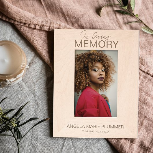 愛情に満ちた思い出で |フォトメモリアル レーザー彫刻フレーム