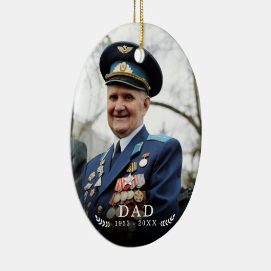 愛情に満ちた思い出で |フォト引用文Keepsake セラミックオーナメント (右)