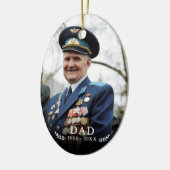 愛情に満ちた思い出で |フォト引用文Keepsake セラミックオーナメント (左)