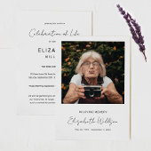 愛情に満ちた思い出で |写真葬儀記念碑 招待状