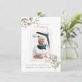 愛情に満ちた思い出で |写真葬式祈りの言葉カード (スタンド正面)