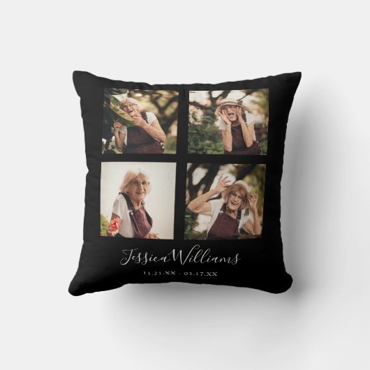 愛情に満ちた思い出で |写真9 |メモリアル装飾用クッション クッション (裏面)