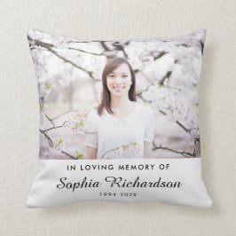 愛情に満ちた思い出で |悔やみや弔慰記念写真 クッション